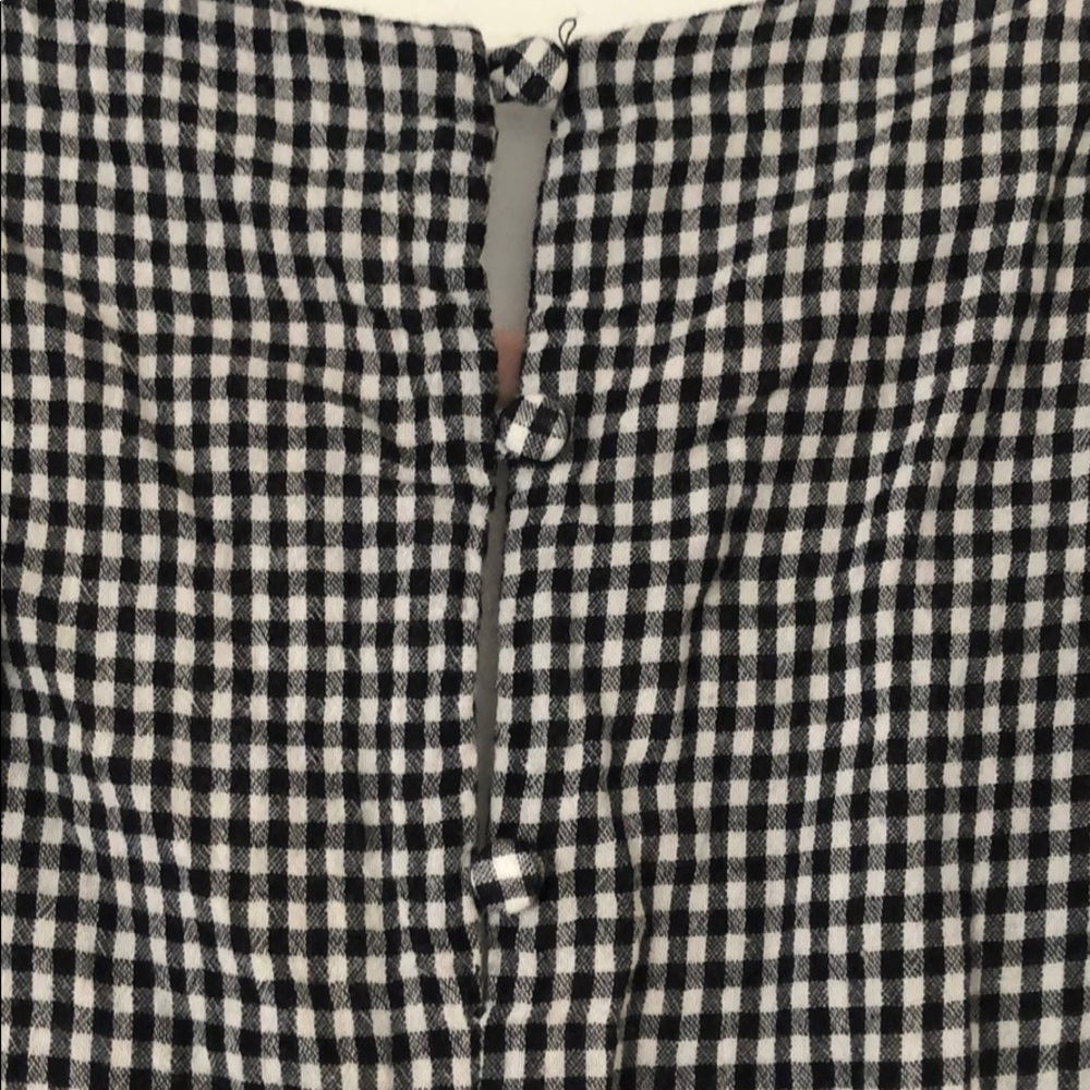 Heart Loom Button Back Gingham Top - image 6